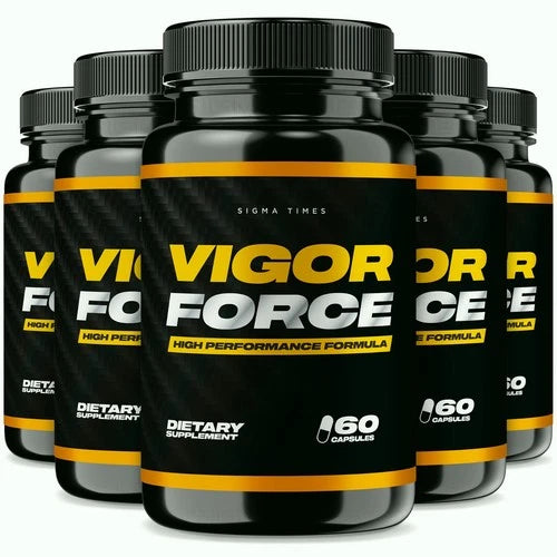 (5 Pack) Vigor Force Male Supplement, Vigor Pills to Boost Vitality & Energy