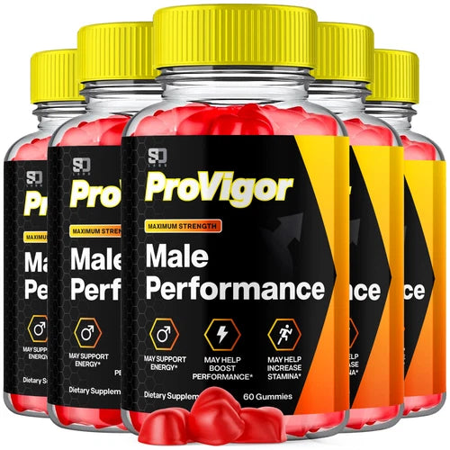 (5 Pack) ProVigor Gummies For Men - Advanced Formula Vitamin Supplement 300 Gums