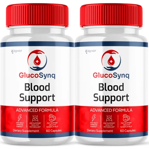 Glucocync Blood Support Advanced Formula Supplement Natural Ingredients 120 Caps
