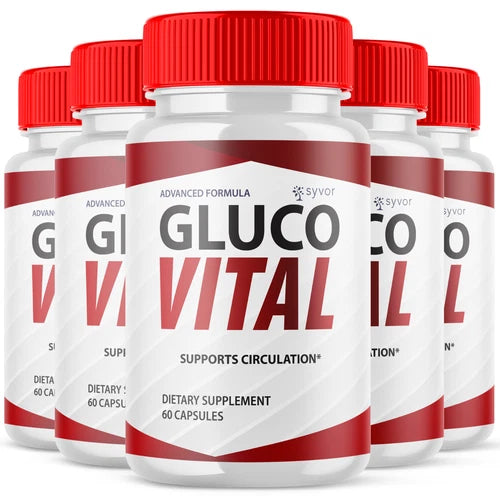 (5 Pack) Gluco Vital Blood Balance Advanced Support Glycogen Vitamin 300 Capsule