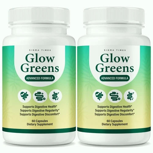 (2 pack) Glow Greens Capsules - GlowGreens Powder in Capsule Form for Digestion
