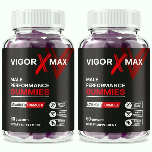 (2 Pack) Vigor X Max Gummies for Men, Vigor XMax Advanced Male Health Support