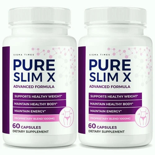(2 Pack) Pure Slim X Pills for Weight Loss, Advanced Fat-Burner Support Formula