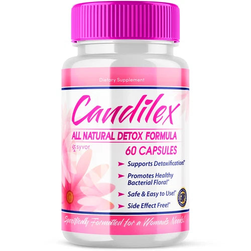1 Pack, Candilex for Women Natual Detox Formula Vitamin Supplement, 60 Capsules