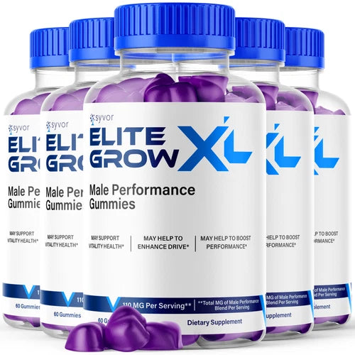 Elite Grow XL Advanced Male Performance Formula Vitamin Supplement 300 Gummies