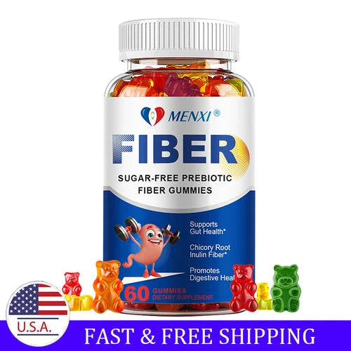 Fiber Gummies for Adults, Daily Prebiotic Fiber Supplement 5g - Digestive Health