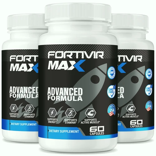 (3 Pack) Fortivir Max Capsules for Men, FortivirMax Male Health Support Formula