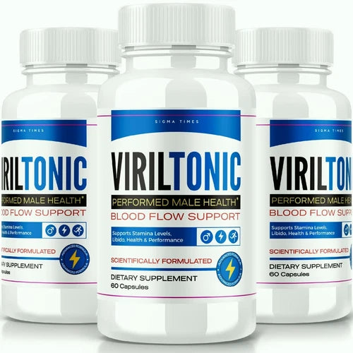 (3 Pack) VirilTonic for Men, VirilTonic blood flow Support Capsules