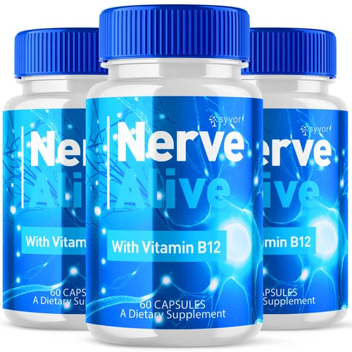 Nerve Alive Advanced Nerve Support Formula Max Strength Vitamin 180 Capsules