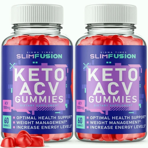 (2 Pack) Slim Fusion Keto ACV Gummies for Advanced Weight Loss