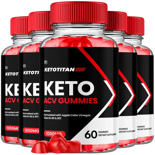 Keto Titan Keto ACV Gummies Promotes Weight Management (5 Pack)