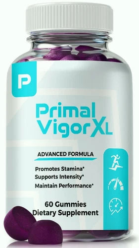 Primal Vigor XL for Men, Male Gummies for Energy and Vitality 60ct