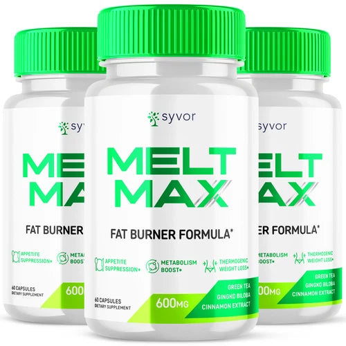Melt Max Advanced Burner Formula Natural Energy and Fitness Support 180 Capsules