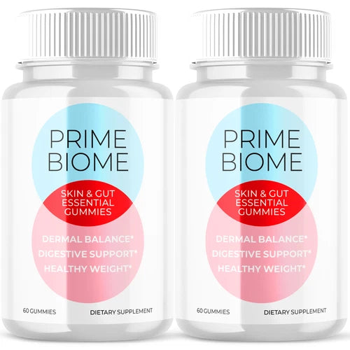 Prime Biome Skin and Gut Gummies Advanced Weight Support 1000MG Formula (2 Pack)