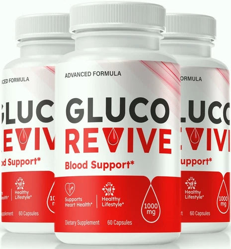 (3 Pack) GlucoRevive Blood Health Capsules to Support Blood Sugar & Pressure