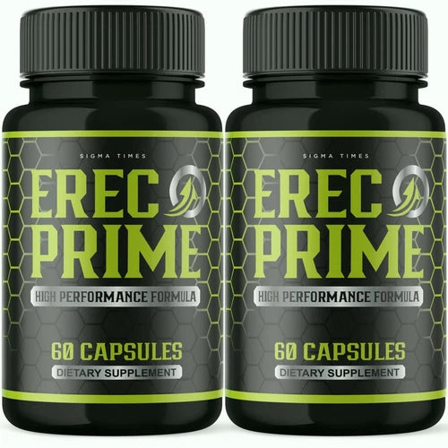 (2 Pack) Erec Prime Supplement for Men Virility, Male Performance Pills
