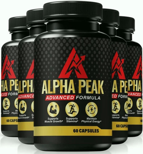 (5 Pack) Alpha Peak Male Capsules, AlphaPeak Advanced Pills for Men