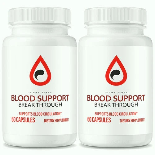 (2 Pack) Blood Support Breakthrough Pills for Fit Blood Levels & Circulation