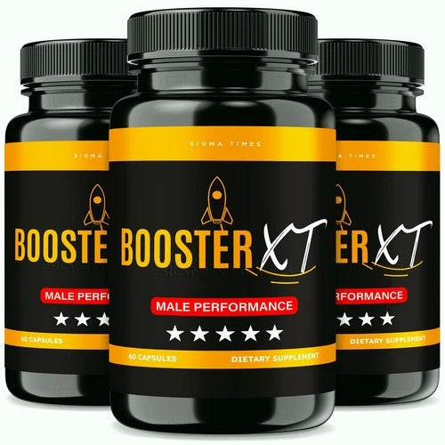 (3 Pack) Booster XT Male Capsules  to Boost T-Levels for Enhanced Intimate Drive