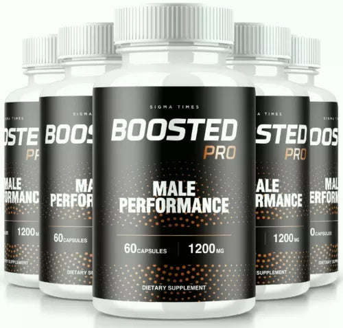 (5 Pack) Boosted Pro Pills for Men, Supports T-Levels and Boosts Energy