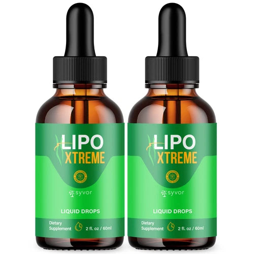 (2 Pack) Lipo Xtreme Drops Advanced Formula Health & Fitness Supplement 60 Servs