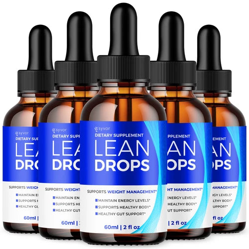 Lean Drops Advanced Health & Fitness Supplement Natural Ingredients (5 Pack)