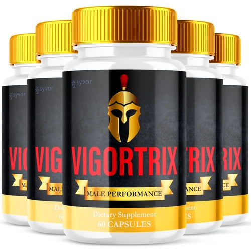 (5 Pack) Vigortrix Male Pills Maximize Energy, Vitality & Stamina 300 Capsules