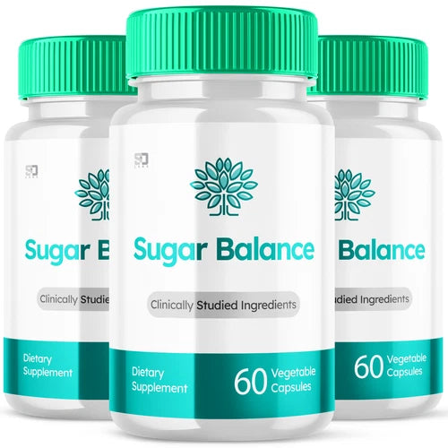 Sugar Balance Blood Flow and Health Support Pills 180 Capsules (3 Pack)