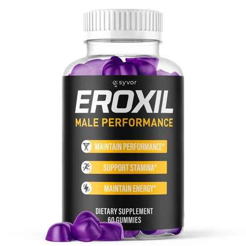 (1 Pack) Eroxil Male Gummies Advanced Eroxil Vitamin Max Supplement 60 Gummies