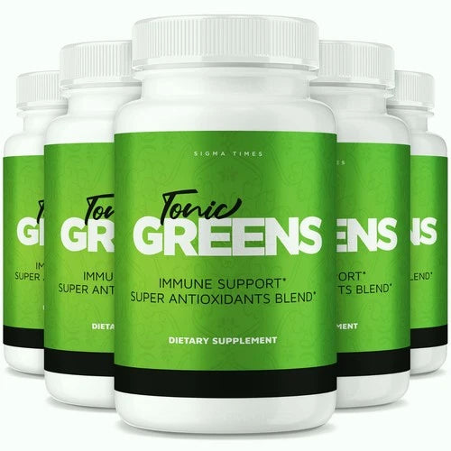 (5 Pack) Tonic Greens Pills, TonicGreens Antioxidants Blend for Immune Support