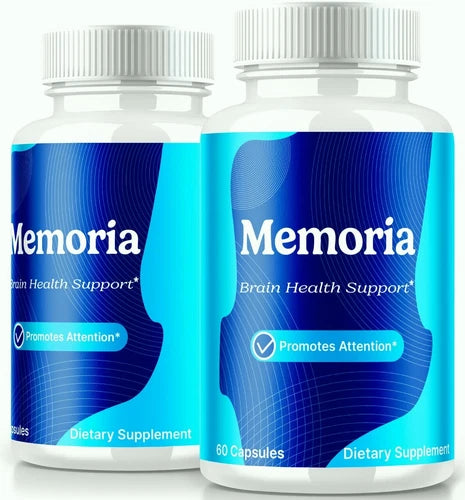 (2 Pack) Memoria Brain Health Booster, Cognitive Health & Wellness Pills