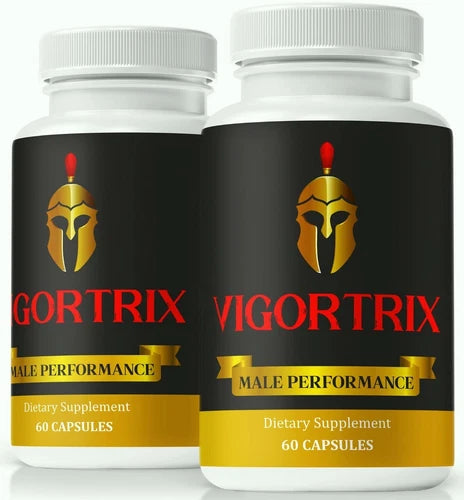 (2 Pack) Vigortrix Men Vitality Pills, Natural Energy & Stamina Support for Men