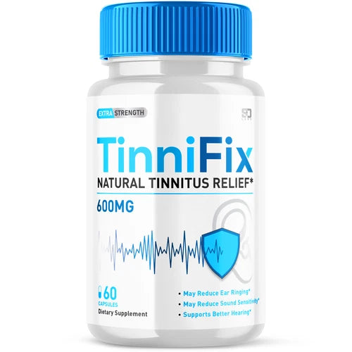 TinniFix Pills For Advanced Ear Health Support & Tinnitus Relief 60 Capsules
