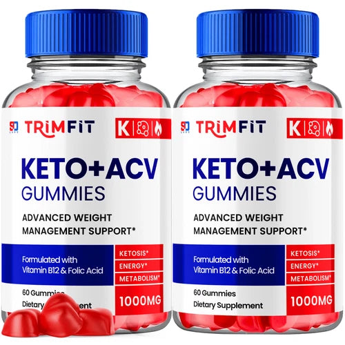 TrimFit Keto ACV Gummies Advanced Weight Management & Energy Boost (2 Pack)