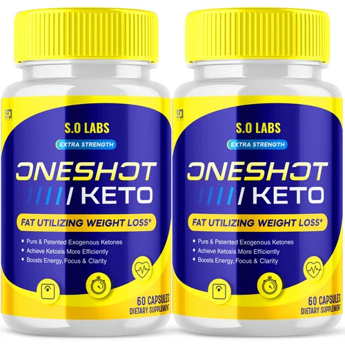One Shot Keto Capsules - One Shot Supplement For Weight Loss ORIGINAL - 2 Pack