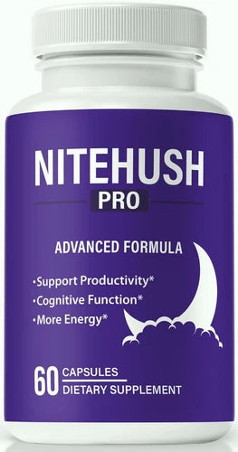 NiteHush Pro Capsules, NiteHush Sleep Aid Pills for Energy & Stress Support 60ct