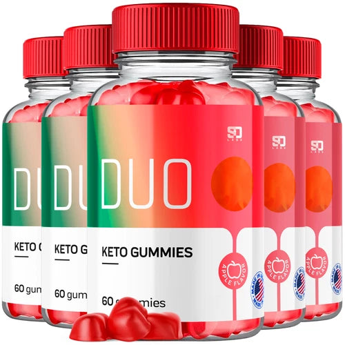 (5 Pack) Duo Keto Gummies, Duo Advanced ACV Weight Loss Gummies (300 Gummies)