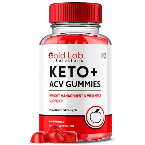Gold Lab Solutions Keto+ACV Gummies Weight Loss and Wellness Support 60 Gummies