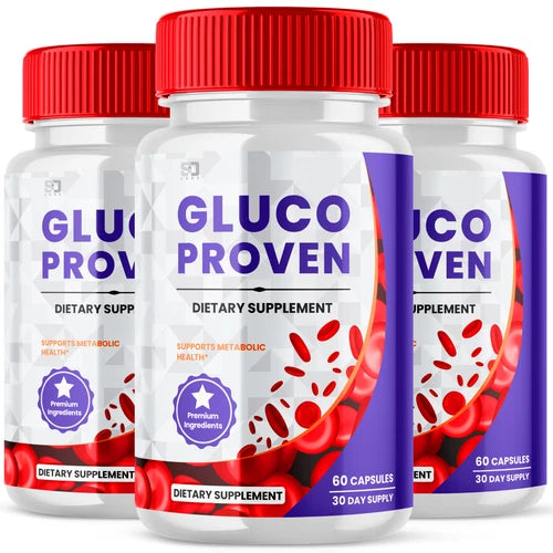 (3 Pack) Glucoproven, Glucoproven Glucose & Blood Sugar Support (180 Capsules)