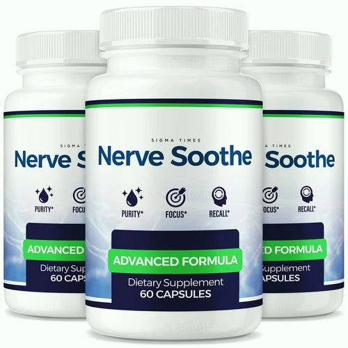 (3 Pack) Nerve Soothe Capsules - NerveSoothe Natural Support for Nerve Health