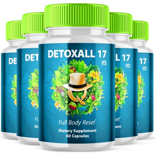 (5 Pack) Detoxall 17 Pills, Detoxall 17 Brain Boosting Nootropic (300 Capsules)