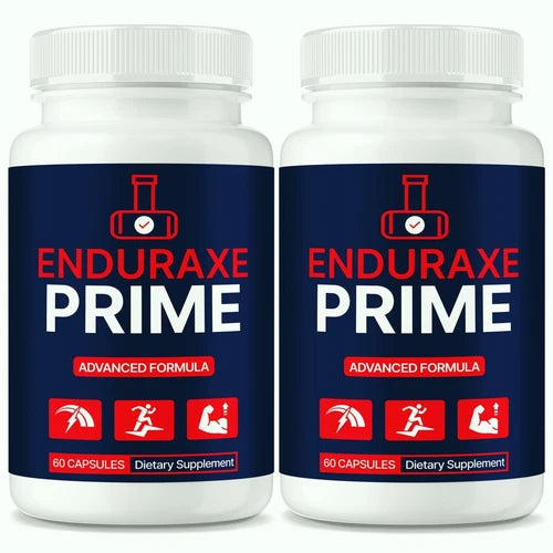 (2 Pack) Enduraxe Prime for Men, Maximum Strength Male Performance Pills