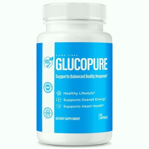 Glucopure Blood Health Support Capsules for Weight Loss & Heart Health 60ct