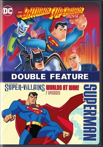 The Batman-Superman Movie / Super Villains Worlds at War DVD