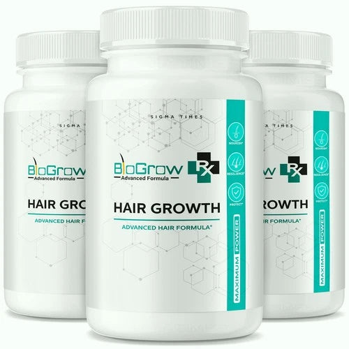 (3 Pack) BioGrow Dietary Pills to Boost Hair Growth and Strength Naturally