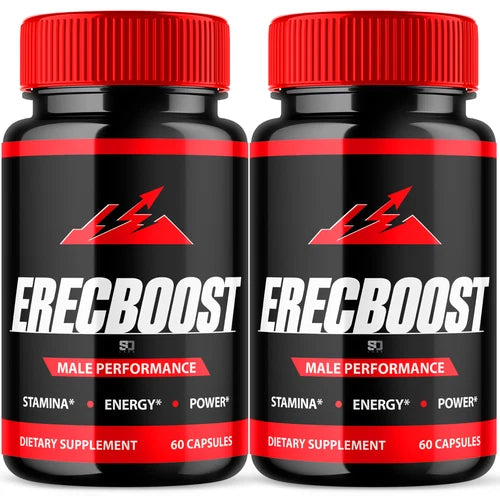 (2 Pack) Erecboost Pills - Enhances Energy, Vitality & Stamina - 120 Capsules