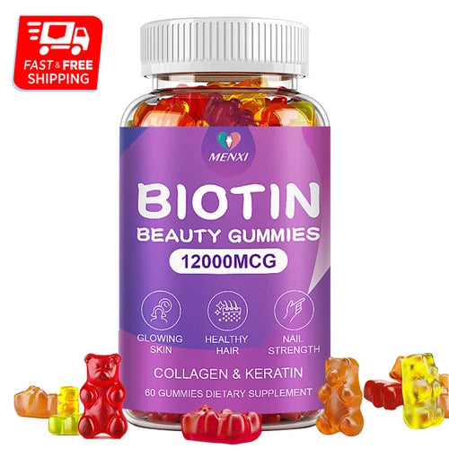 Collagen Biotin Vitamin Gummies for Hair,Skin,Nails,Premium Collagen Supplement