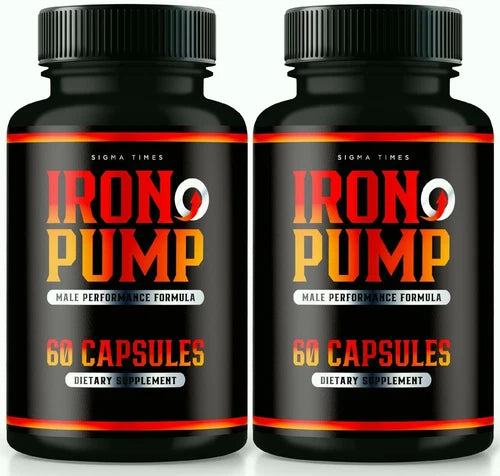 (2 Pack) Iron Pump Male Health Pills to Boost Blood Flow and Muscle Functions