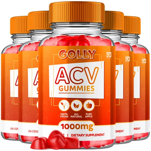 (5 Pack) Golly ACV, Golly ACV Keto Weight Loss & Fat Burn Gummies (300 Gummies)